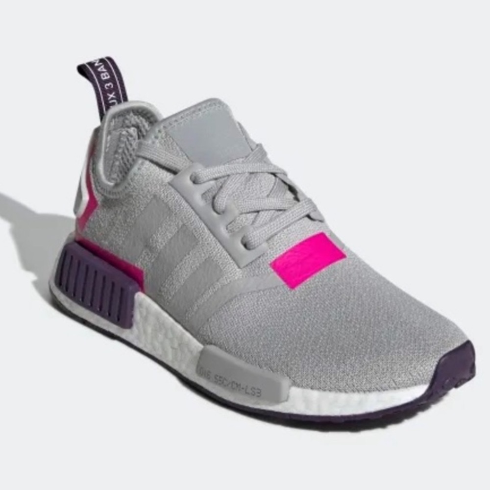 Adidas NMD R1 athletic shoes in good used condition